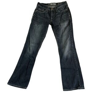 Buckle BKE Aiden Bootcut Jeans Womens 28 Blue Denim‎ Stretch Authentic Low Rise